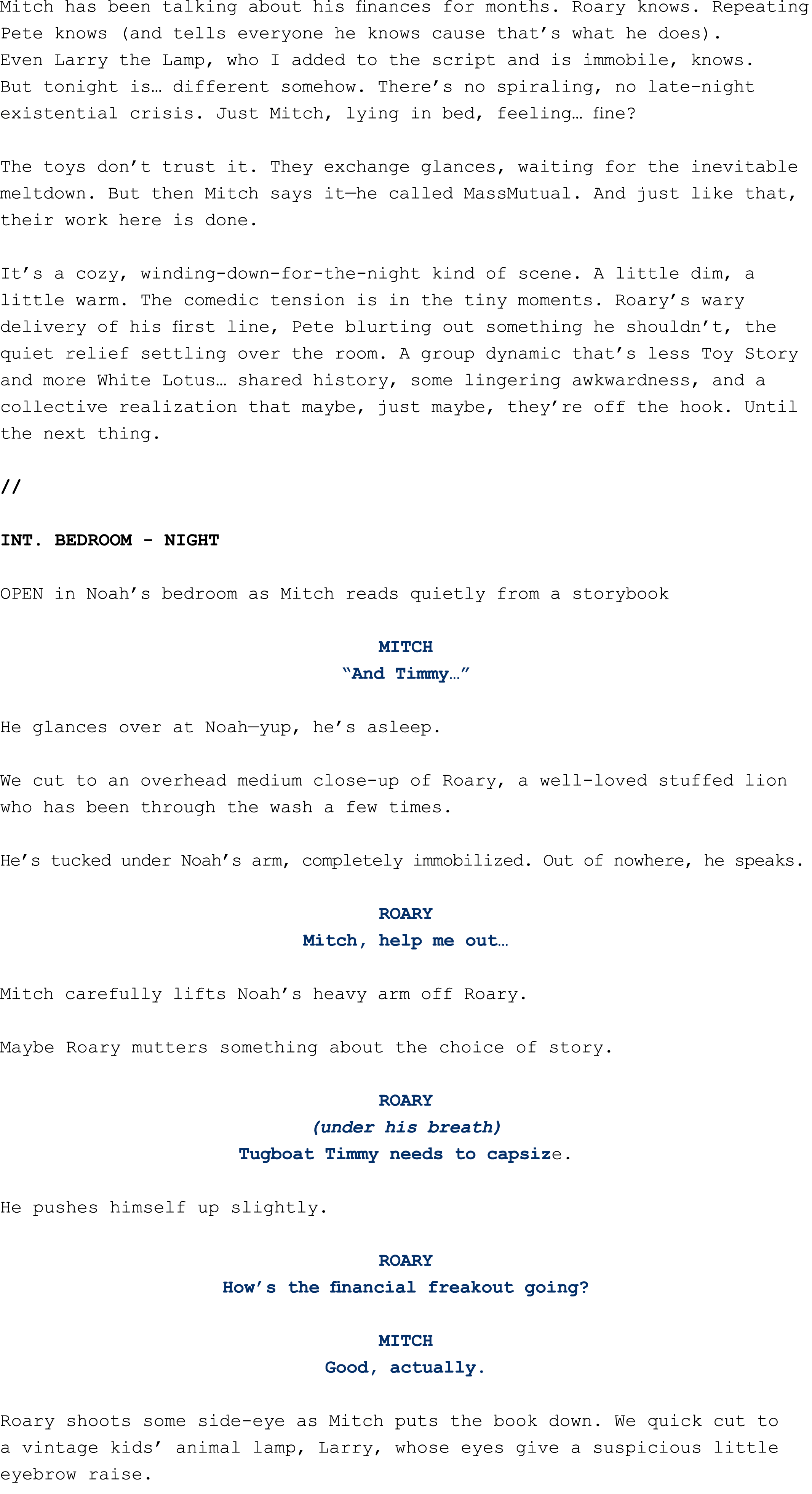 Mitch has been talking about his finances for months. Roary knows. Repeating Pete knows (and tells everyone he knows ...